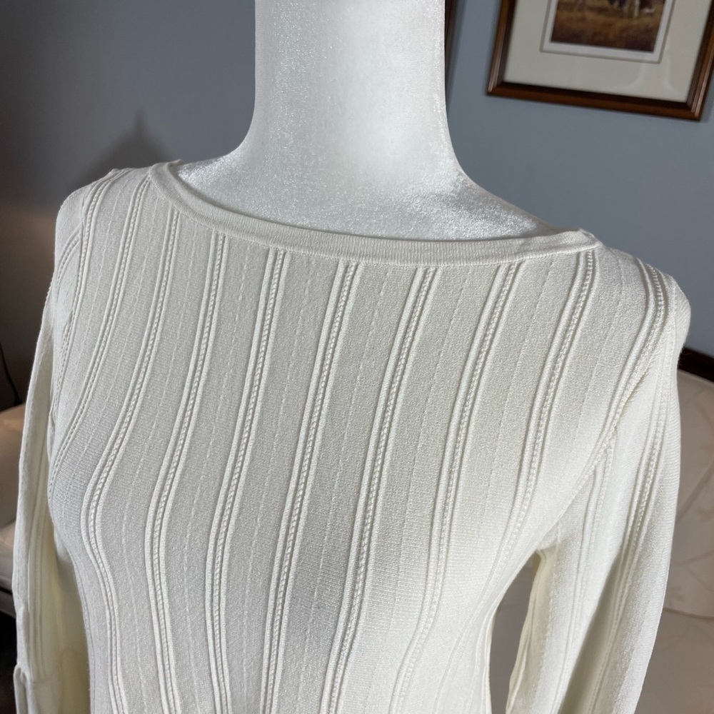 Anne Taylor Ribbed Knit Top - Picture 6 of 10